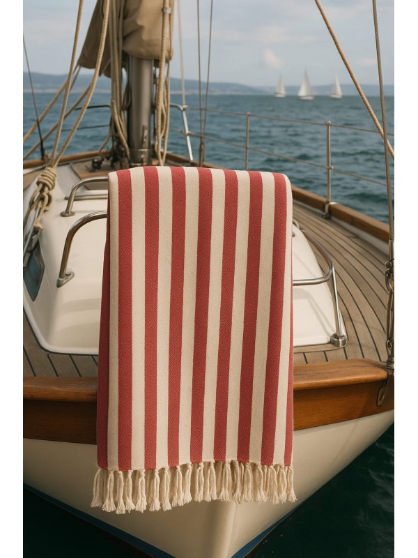 Peştemal Red Striped