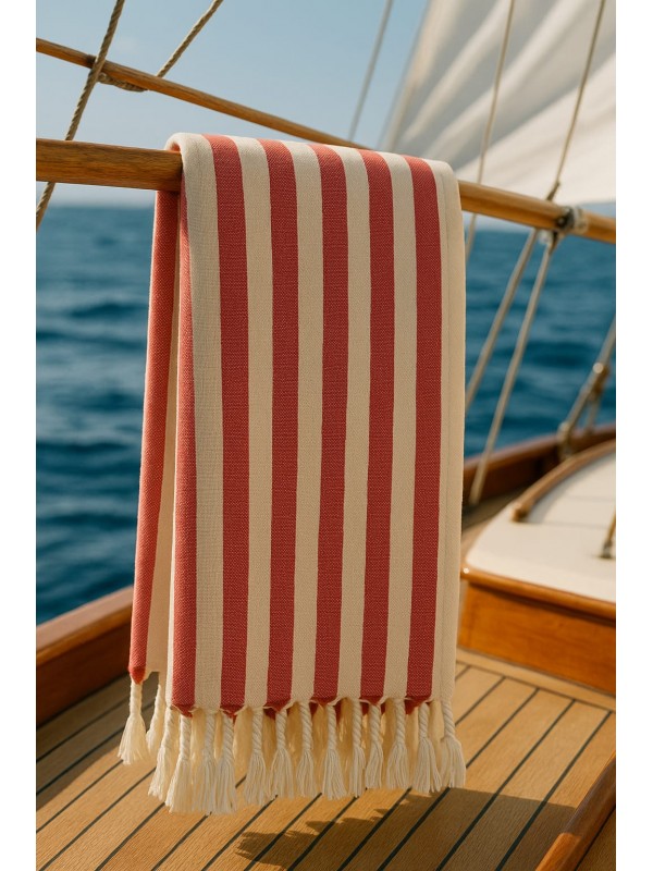 Peştemal Red Striped
