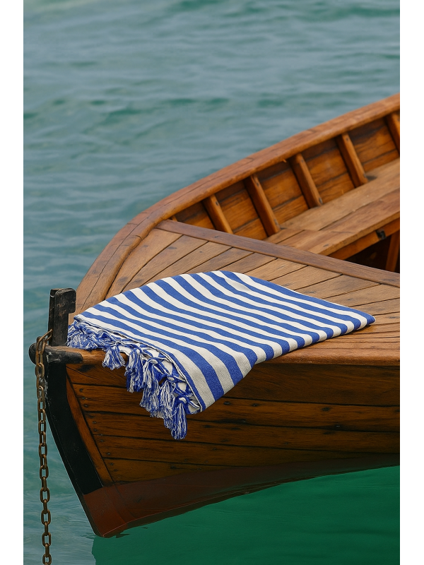 Peştemal Blue Striped